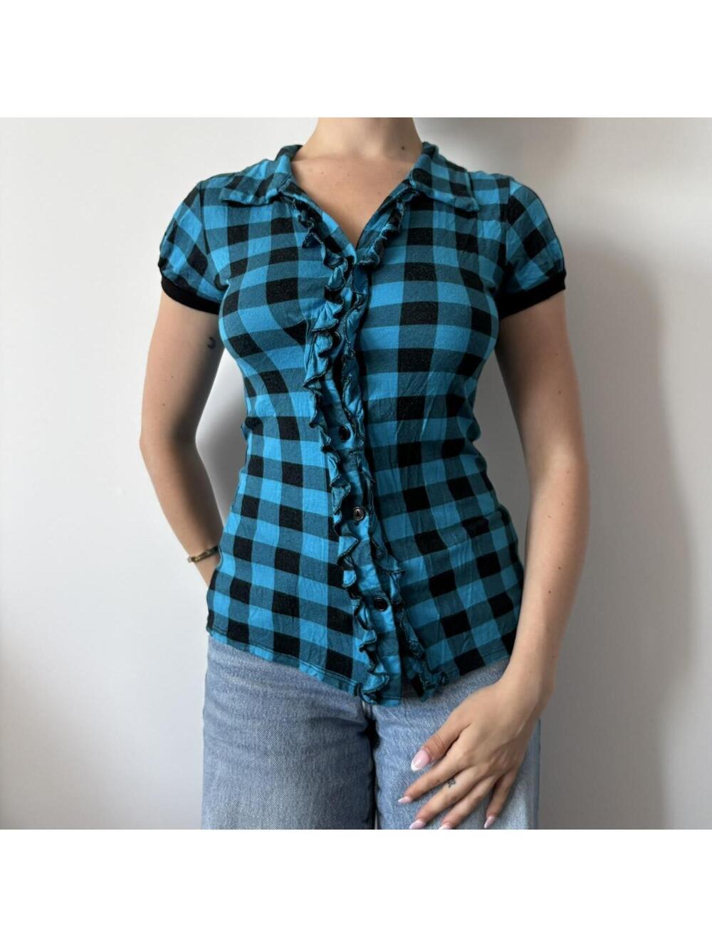 Seductions Women's Blue Blouse